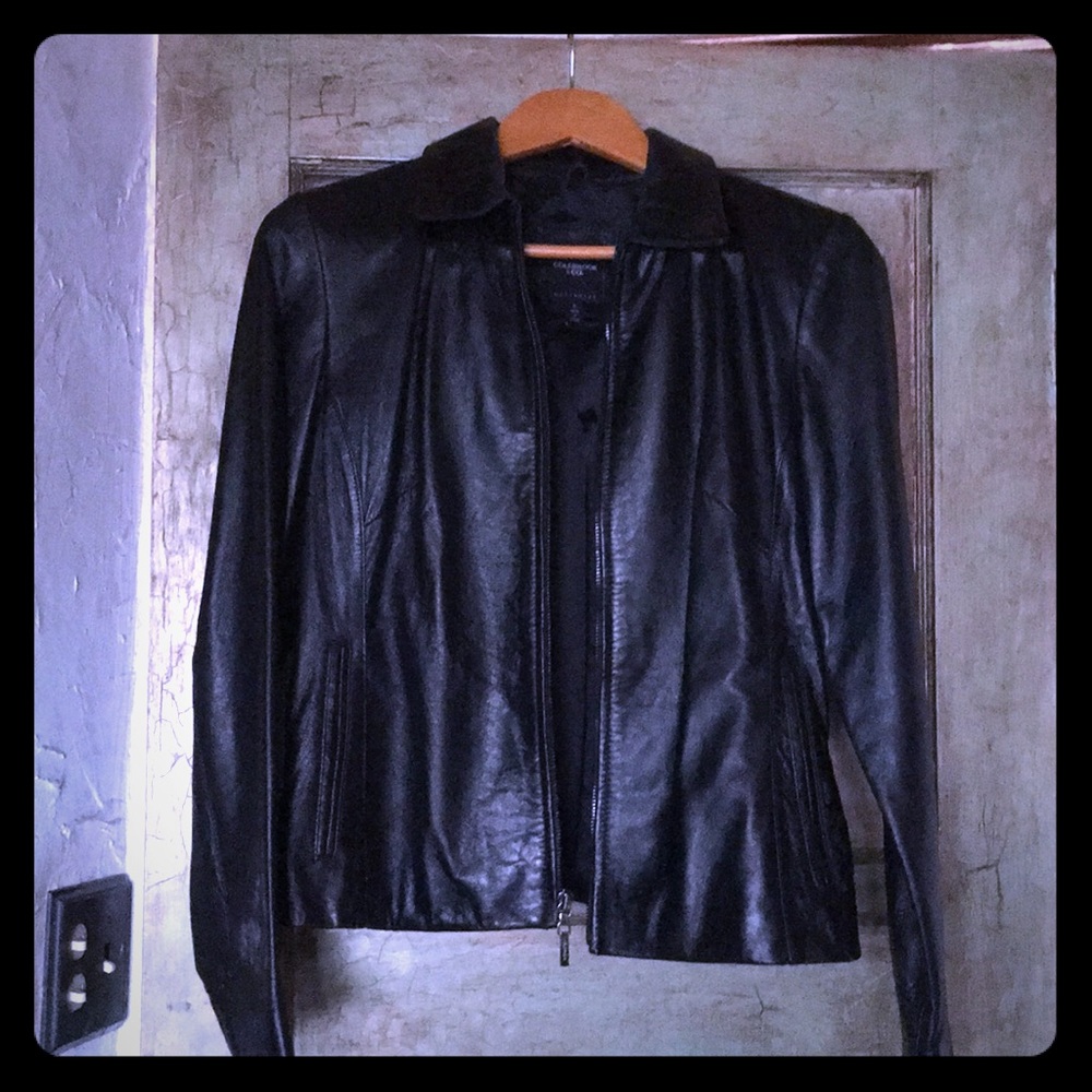 Black Leather Coat